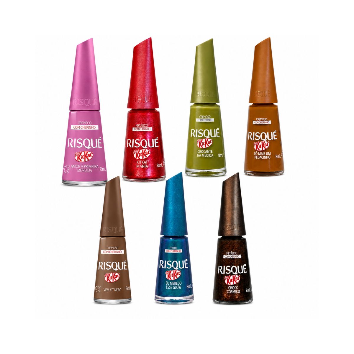 KIT RISQUE 7 ESMALTES KIT KAT