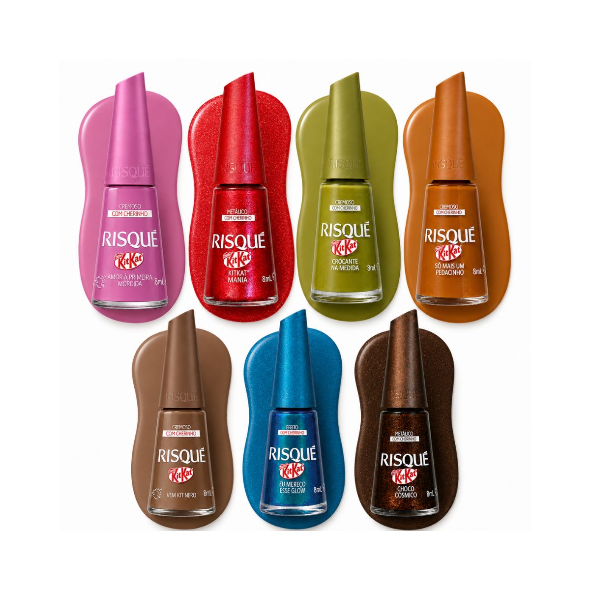KIT RISQUE 7 ESMALTES KIT KAT