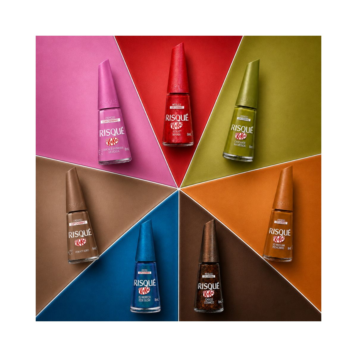 KIT RISQUE 7 ESMALTES KIT KAT