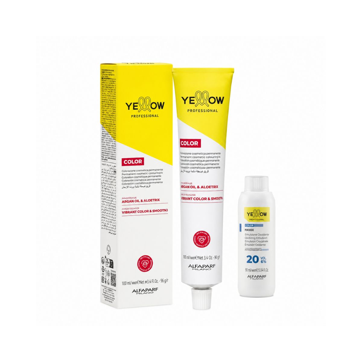 KIT YELLOW COLORAÇÃO 3.0 CASTANHO ESCURO + OX 20 VOLUMES
