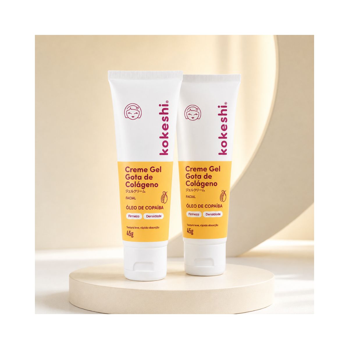 KIT KOKESHI 2 CREMES GEL GOTA DE COLÁGENO
