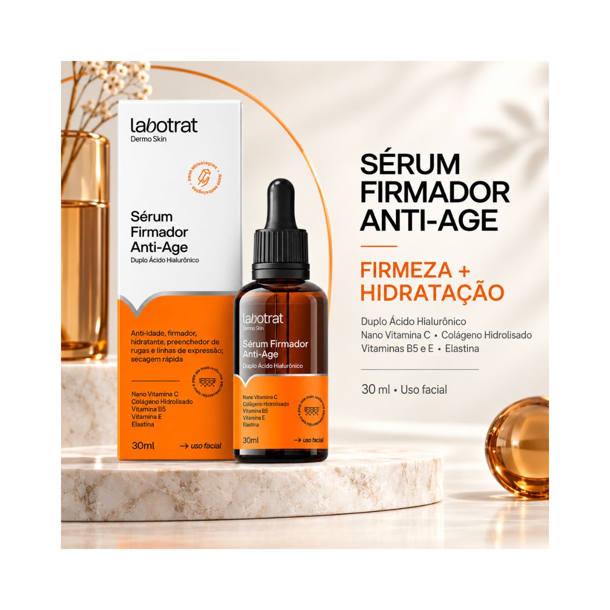 SÉRUM FIRMADOR ANTI-AGE DERMO SKIN LABOTRAT 30ML