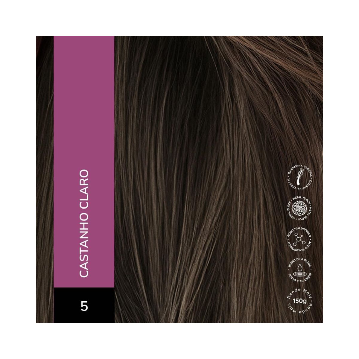 KIT ALTA MODA 2 COLORAÇÕES 5.0 CASTANHO CLARO + ÓLEO DE ARGAN MARROCOS