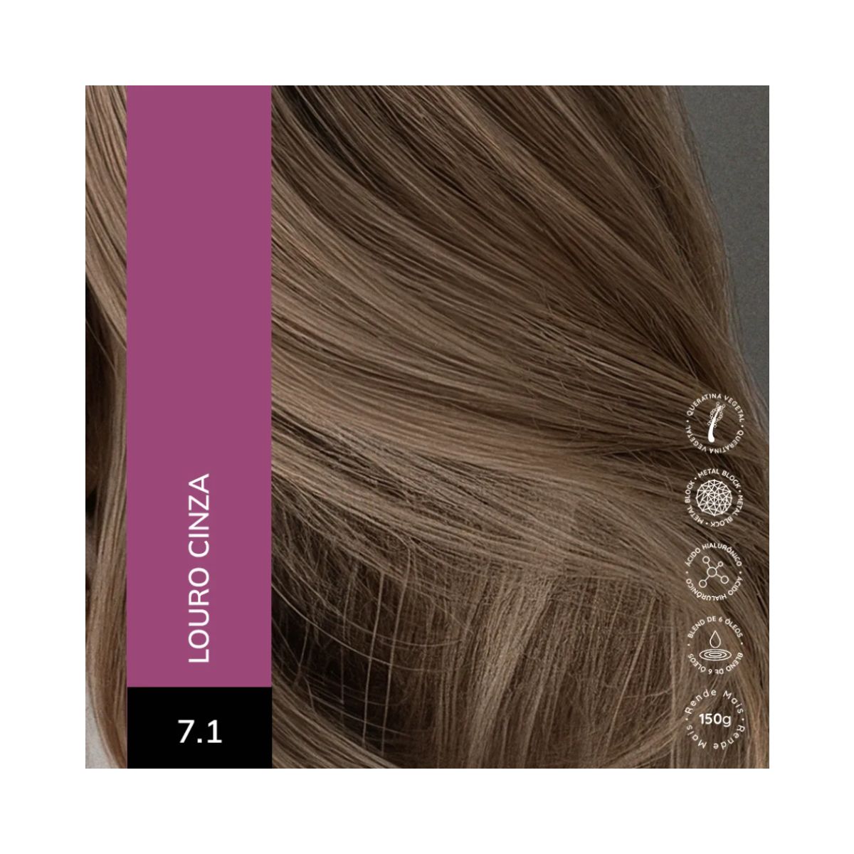 KIT ALTA MODA 2 COLORAÇÕES 7.1 LOURO CINZA + ÓLEO DE ARGAN MARROCOS