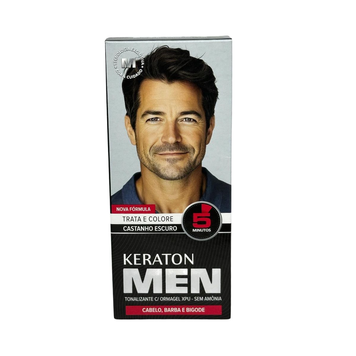 TONALIZANTE KERATON MEN CASTANHO ESCURO KERT 30ML