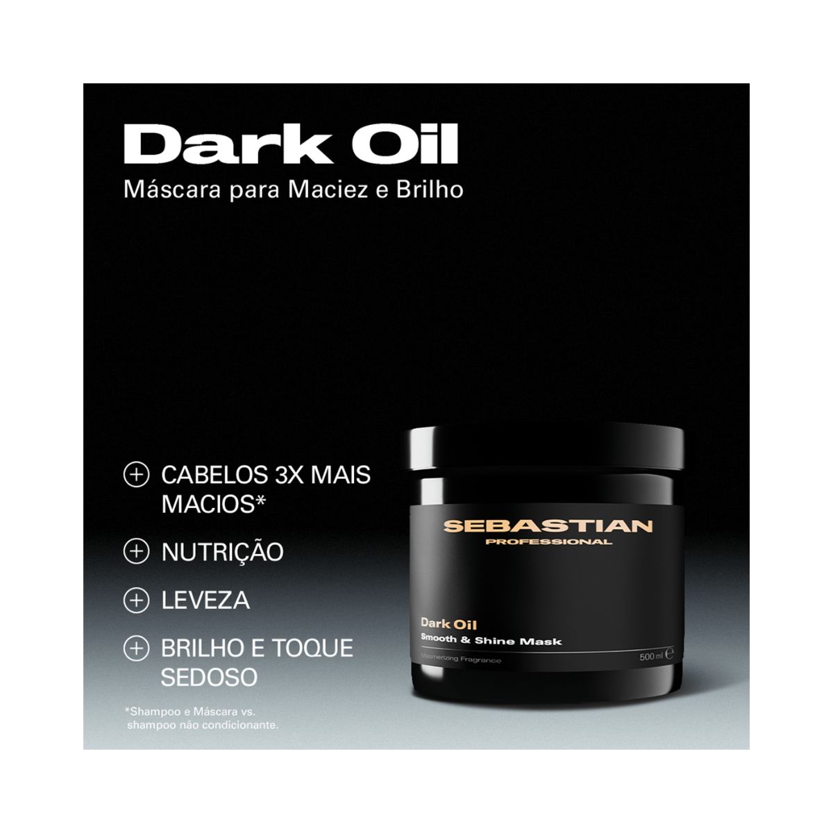 MÁSCARA SEBASTIAN DARK OIL WELLA 500ML