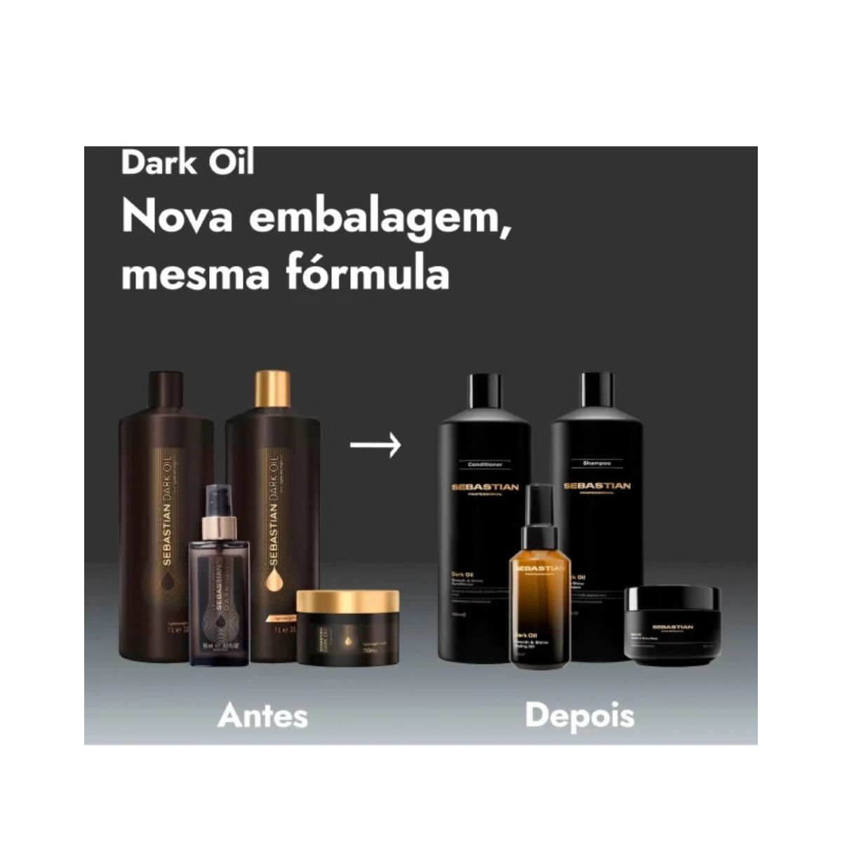 MÁSCARA SEBASTIAN DARK OIL WELLA 500ML