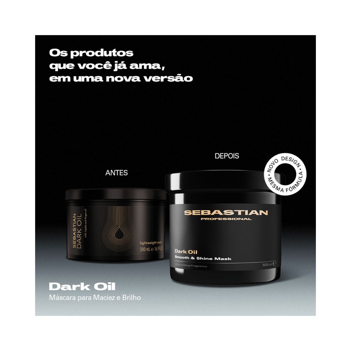 MÁSCARA SEBASTIAN DARK OIL WELLA 500ML