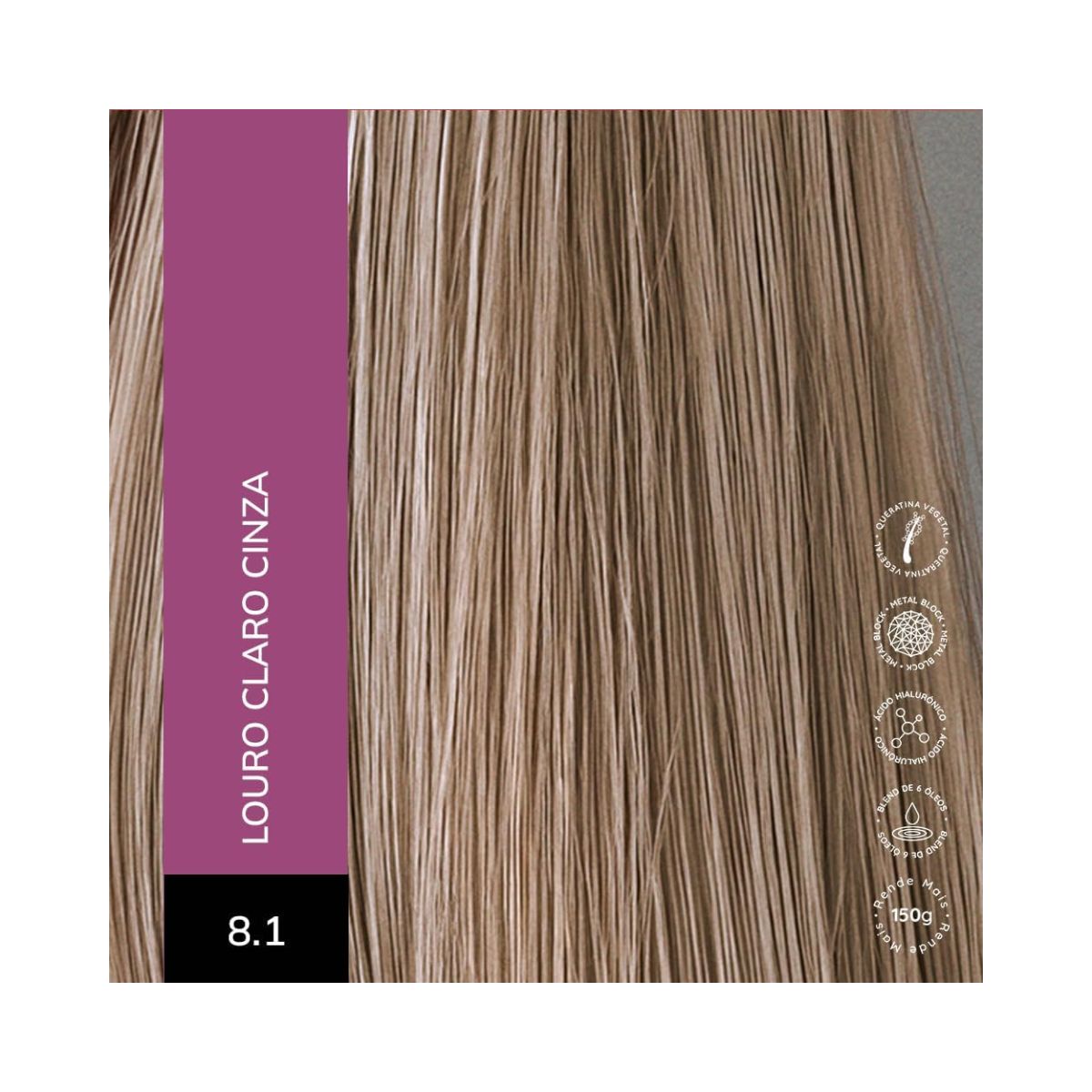 KIT ALTA MODA 2 COLORAÇÕES 8.1 LOURO CLARO CINZA + ÓLEO DE ARGAN MARROCOS