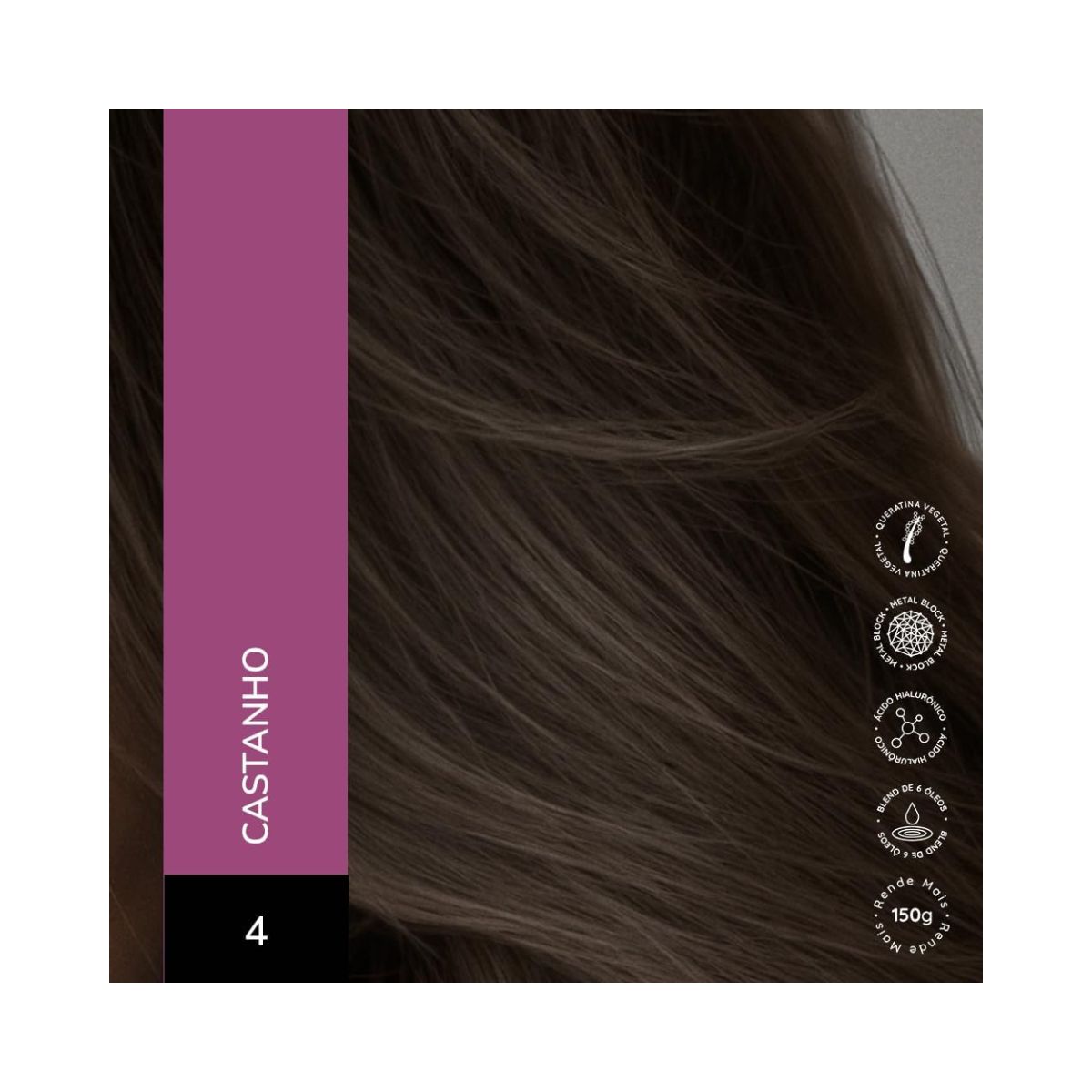 KIT ALTA MODA 2 COLORAÇÕES 4.0 CASTANHO MÉDIO + ÓLEO DE ARGAN MARROCOS