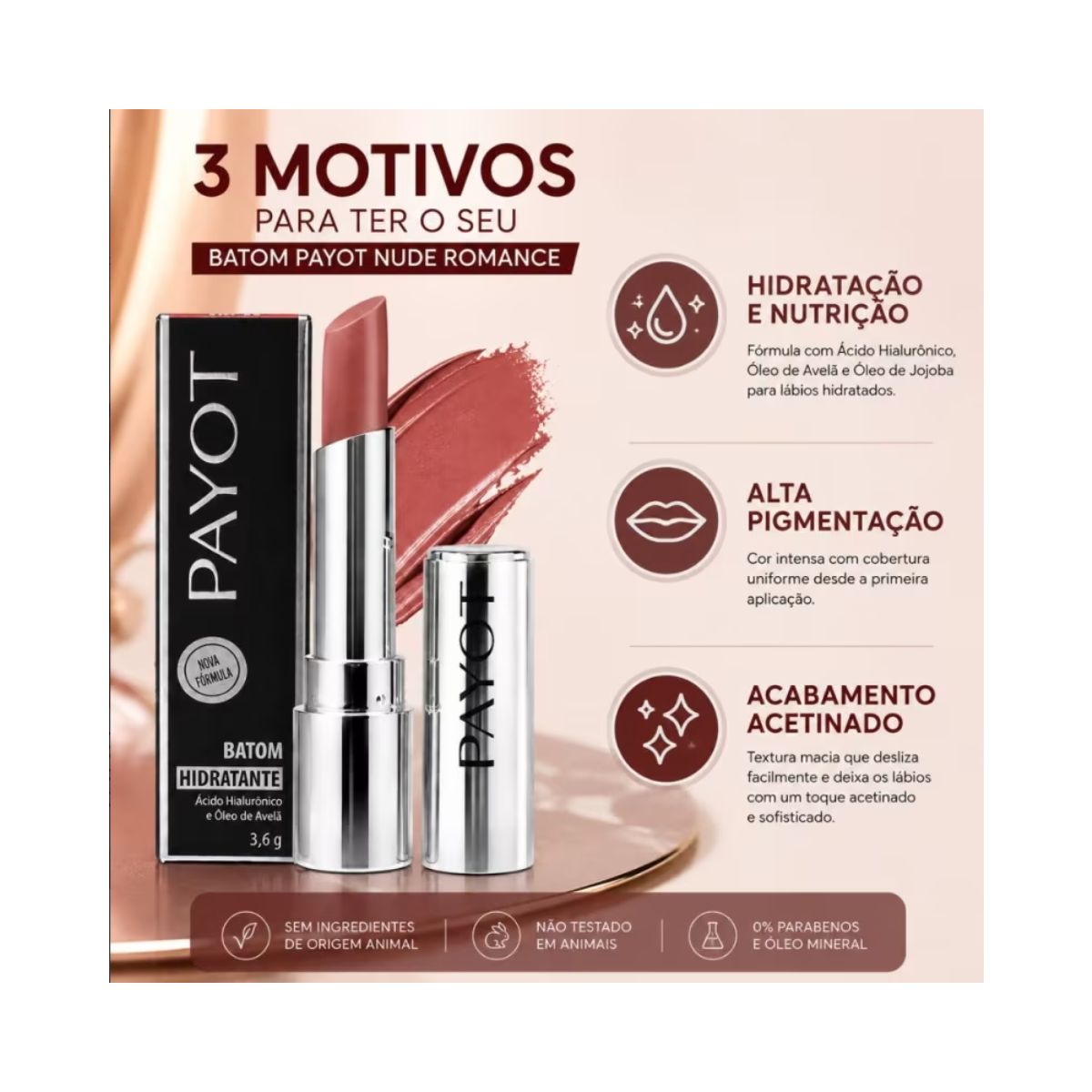 BATOM HIDRATANTE NUDE ROMANCE PAYOT