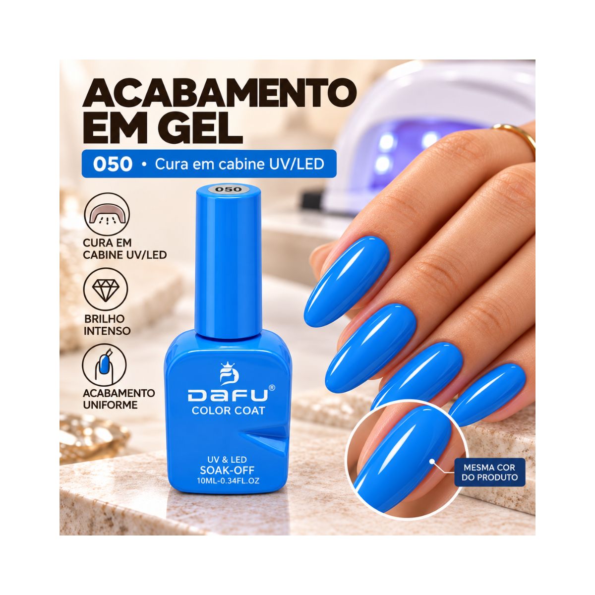 ESMALTE COLOR COAT M050 DAFU 10ML DF-EM98