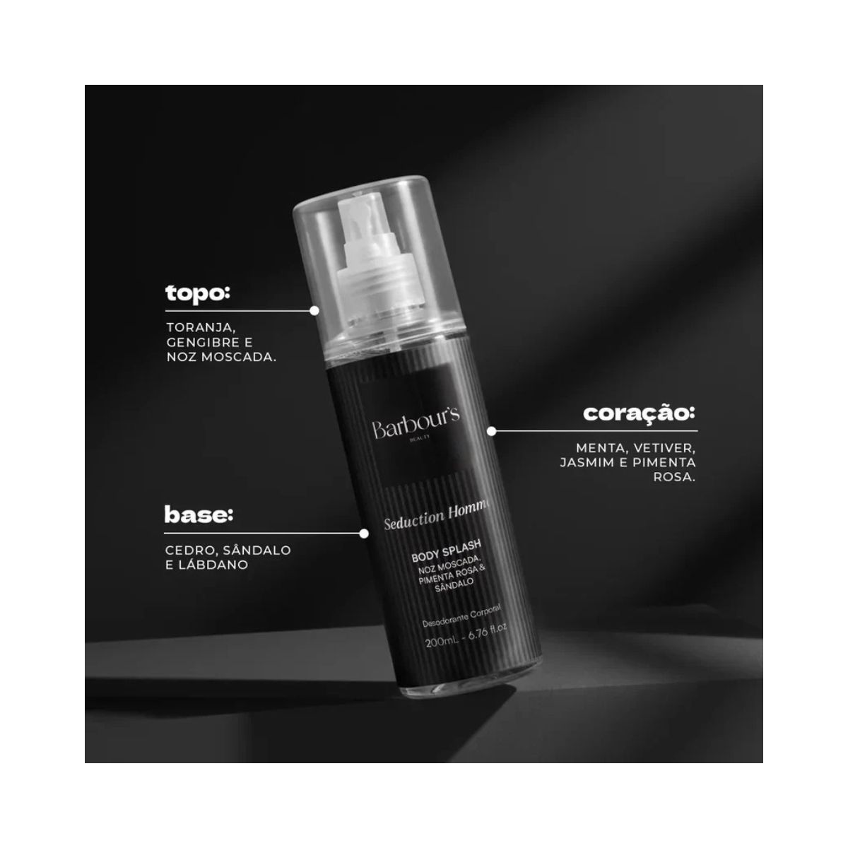 BODY SPLASH SEDUCTION HOMME BARBOURS 200ML