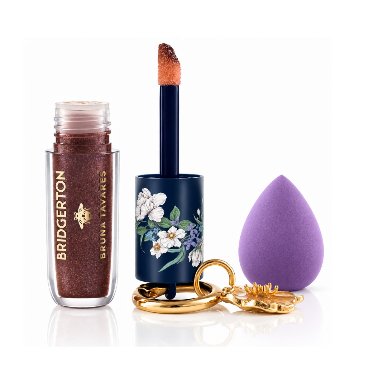 KIT BRUNA TAVARES BRIDGERTON GLOSS DRAMA + ESPONJA