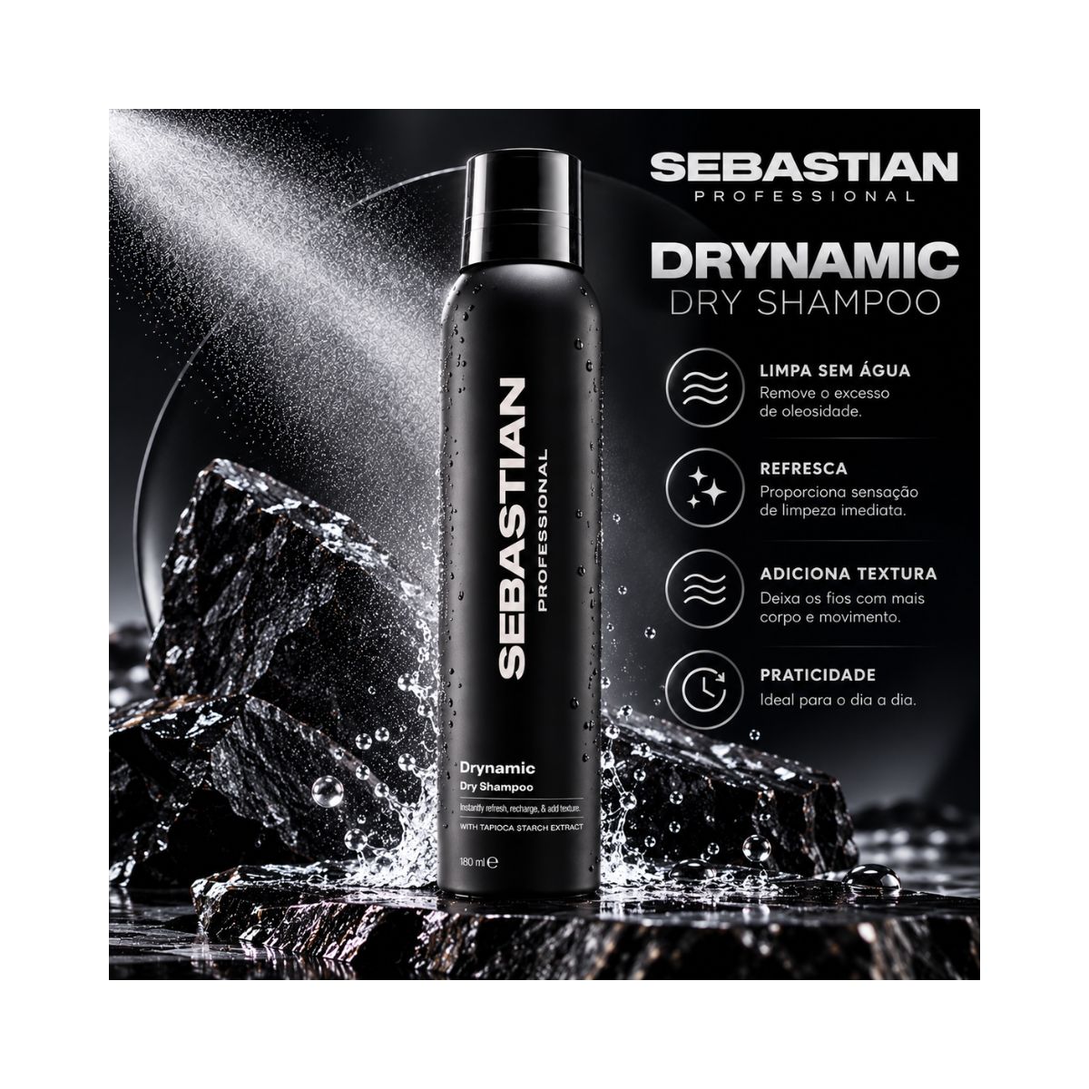 SHAMPOO A SECO WELLA SEBASTIAN DRYNAMIC 180ML