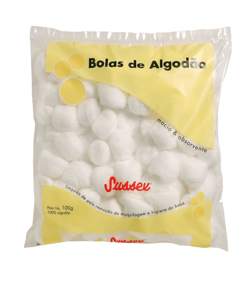 ALGODÃO BOLA BRANCA SUSSEX 100G