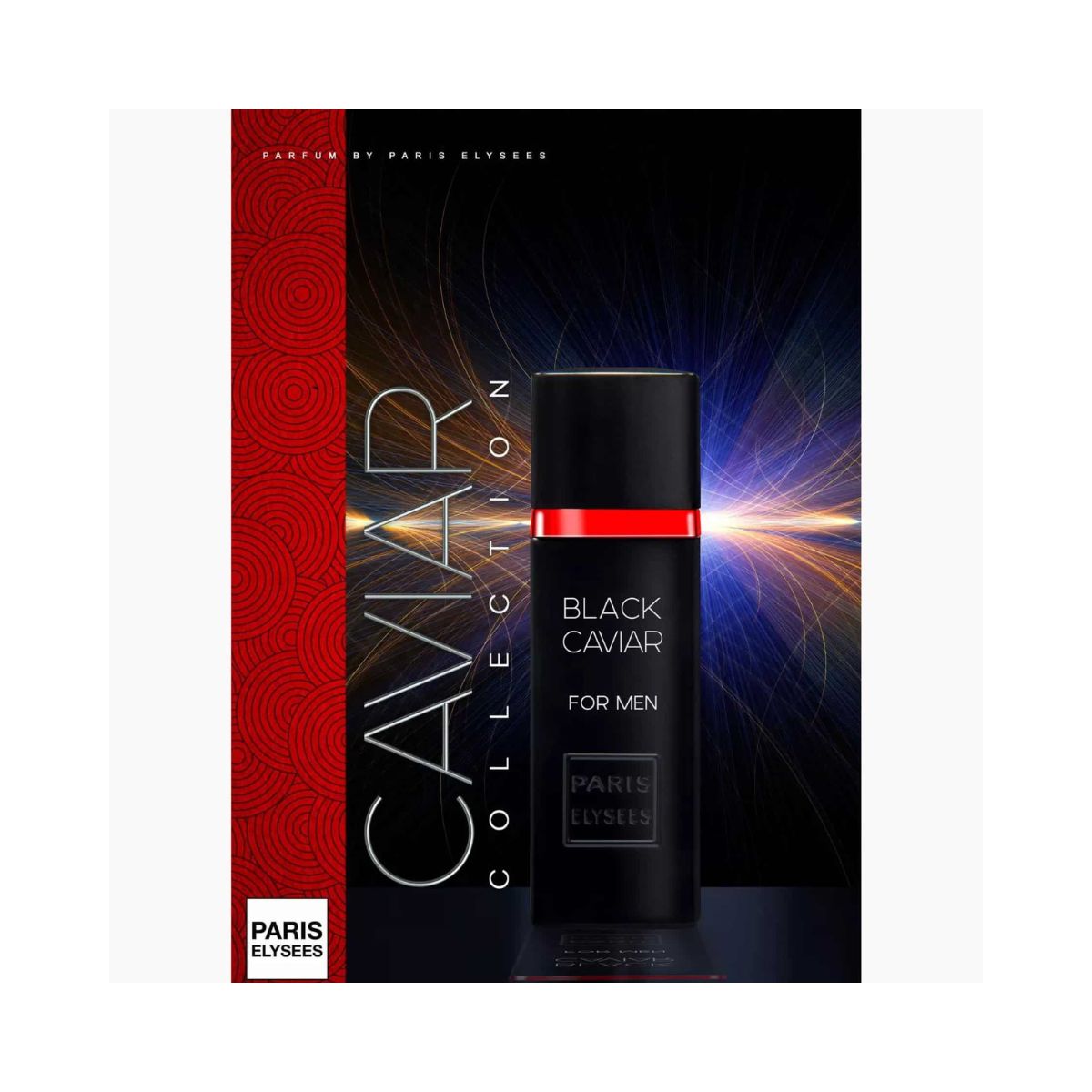 EDT PARIS ELYSEES MASCULINO BLACK CAVIAR 100ML C054
