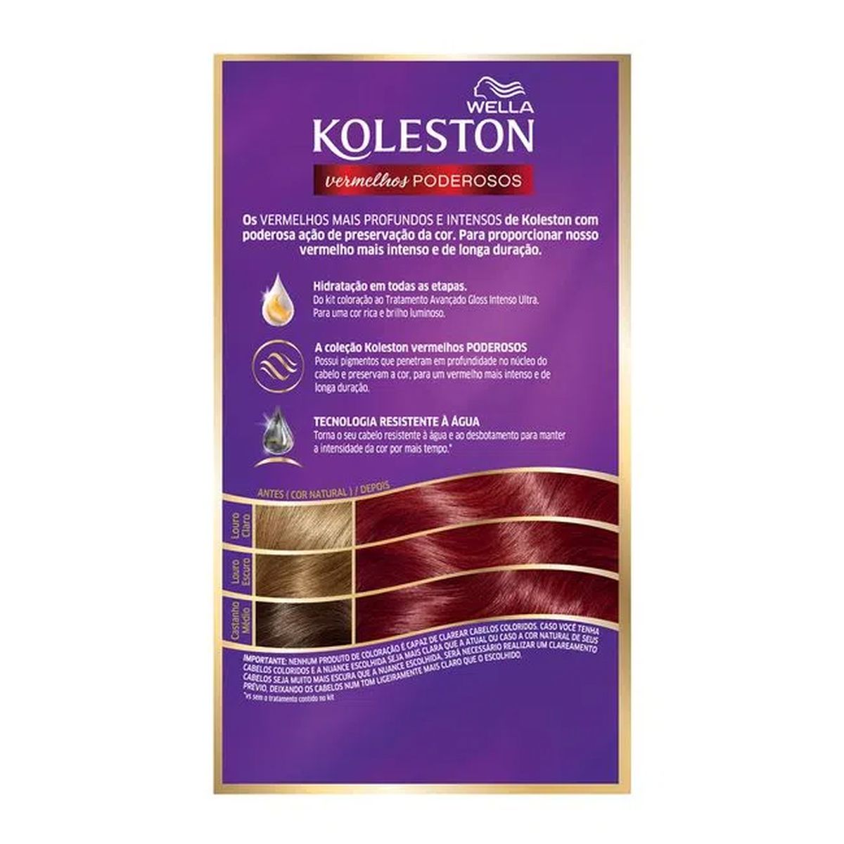 COLORAÇÃO PERMANENTE 6646 VERMELHO CEREJA KOLESTON 55G