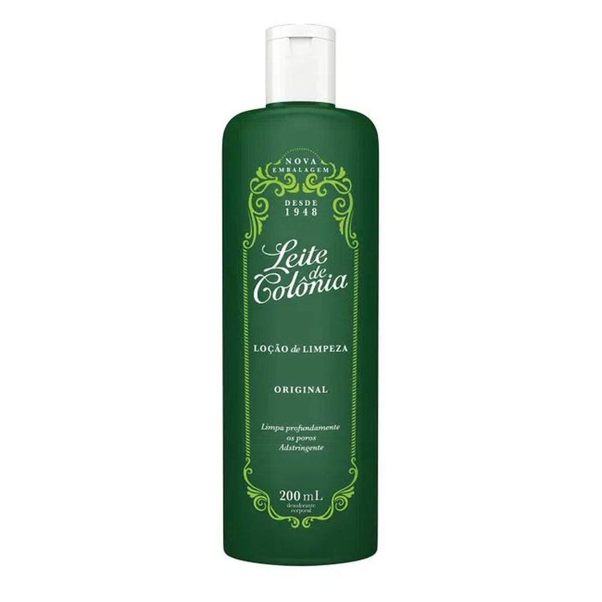 LOÇÂO DE LIMPEZA TRADICIONAL LEITE DE COLÔNIA 200ML