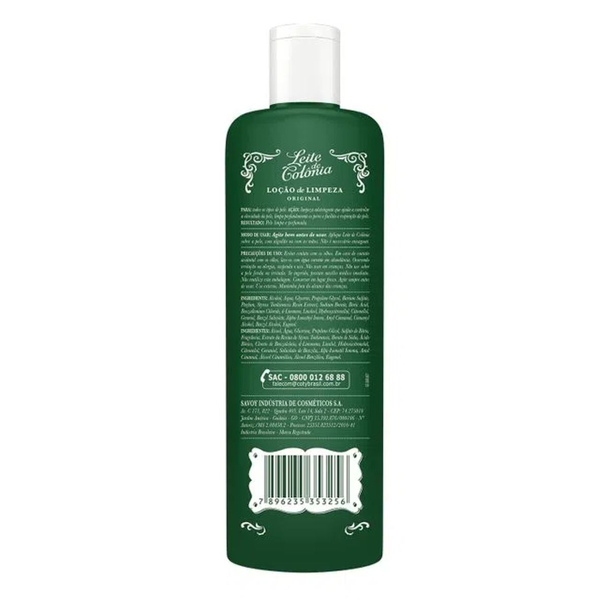 LOÇÂO DE LIMPEZA TRADICIONAL LEITE DE COLÔNIA 200ML
