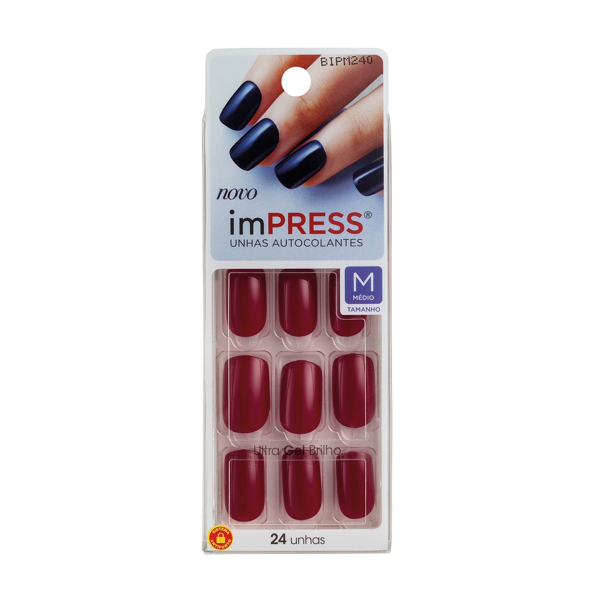 UNHAS POSTIÇAS IMPRESS AUTOCOLANTES COLOR MÉDIA MASSAGE ME KISS NEW YORK