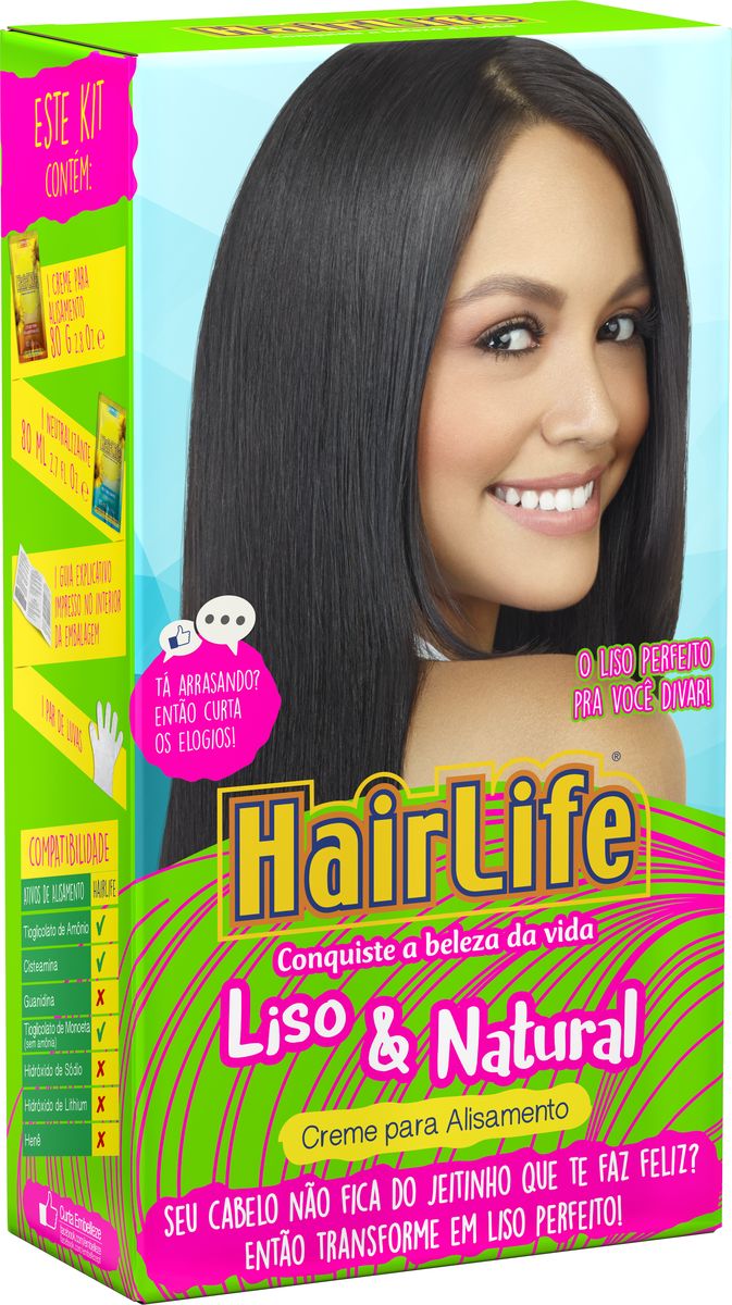 CREME ALISANTE HAIRLIFE LISO&NATURAL