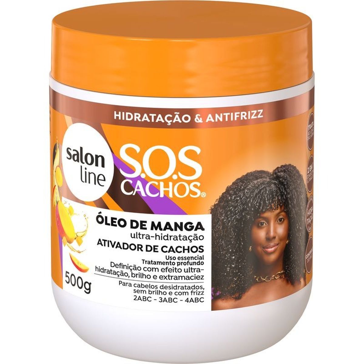 ATIVADOR DE CACHOS S.O.S CACHOS ÓLEO DE MANGA SALON LINE 500G