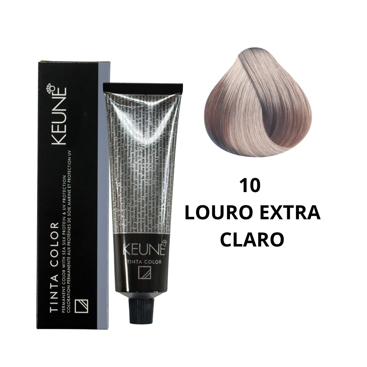 COLORAÇÃO TINTA COLOR 10 LOURO EXTRA CLARO KEUNE 60ML