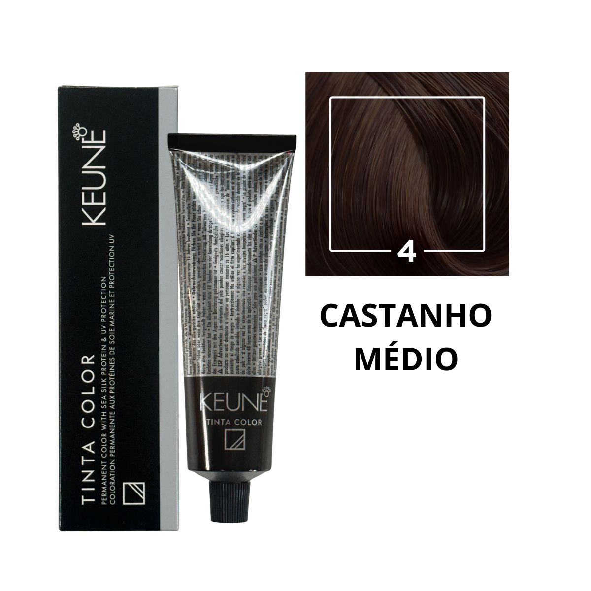 COLORAÇÃO TINTA COLOR 4 CASTANHO MÉDIO KEUNE 60ML