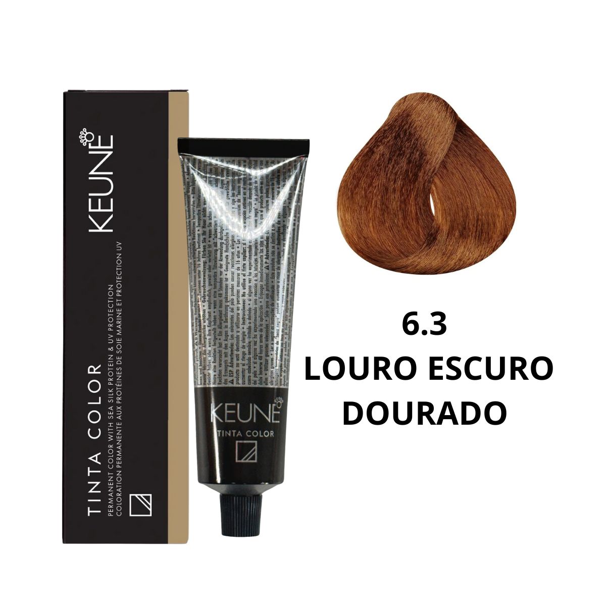 COLORAÇÃO TINTA COLOR 6.3 LOURO ESCURO DOURADO KEUNE 60ML
