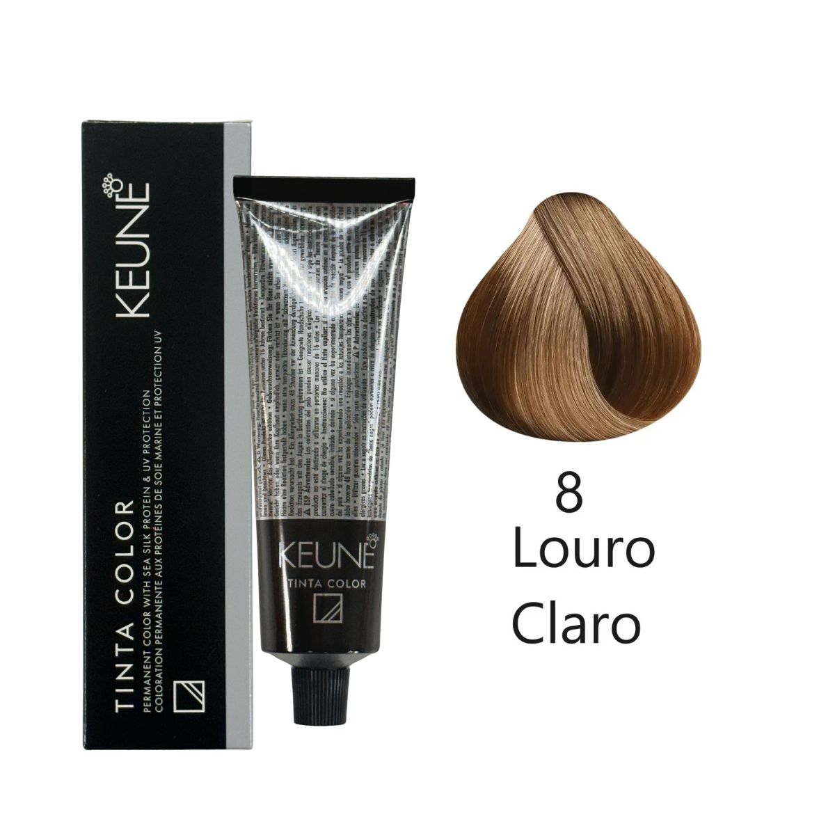 COLORAÇÃO TINTA COLOR 8 LOURO CLARO KEUNE 60ML