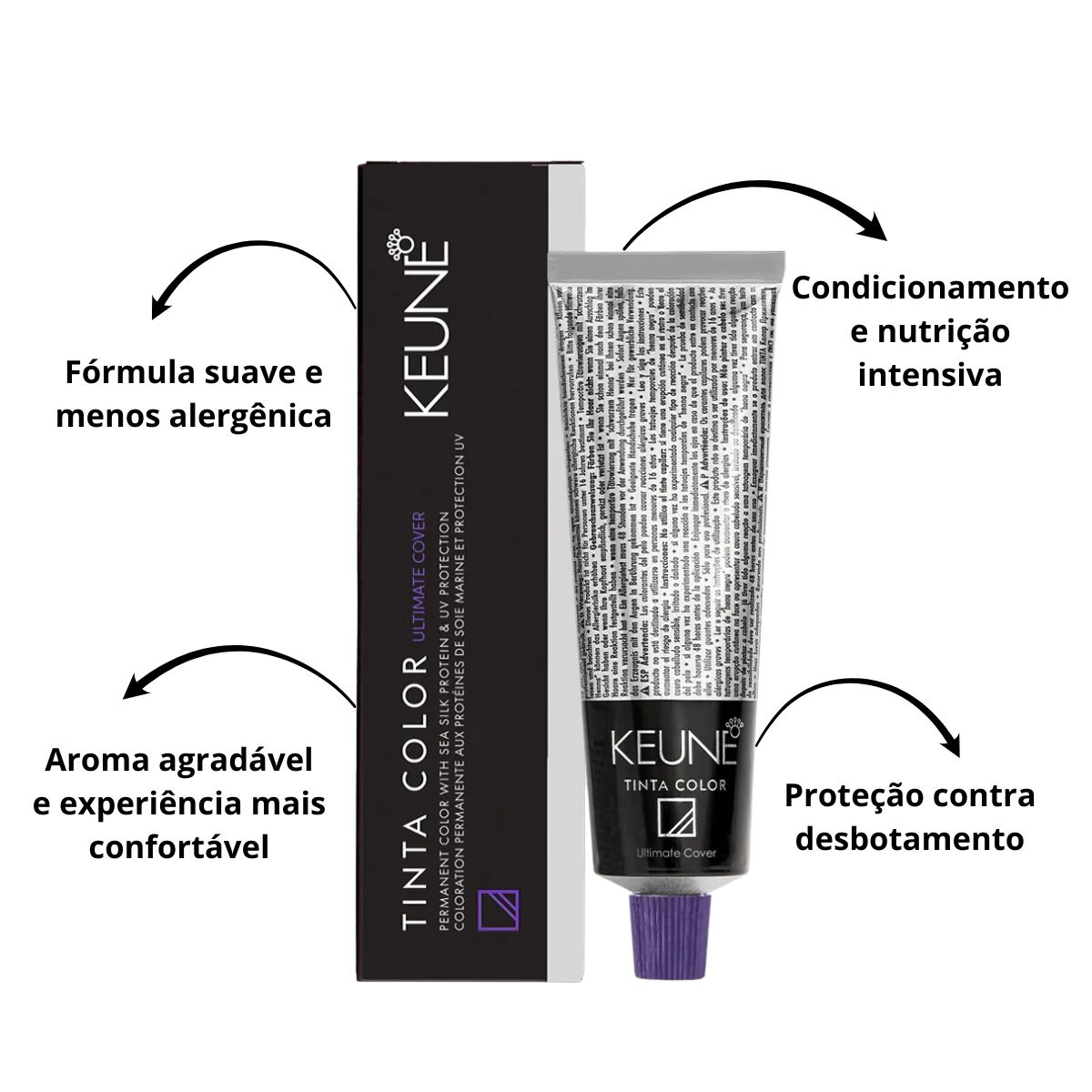 COLORAÇÃO TINTA COLOR ULTIMATE COVER PLUS 7.00 LOURO MÉDIO KEUNE 60ML