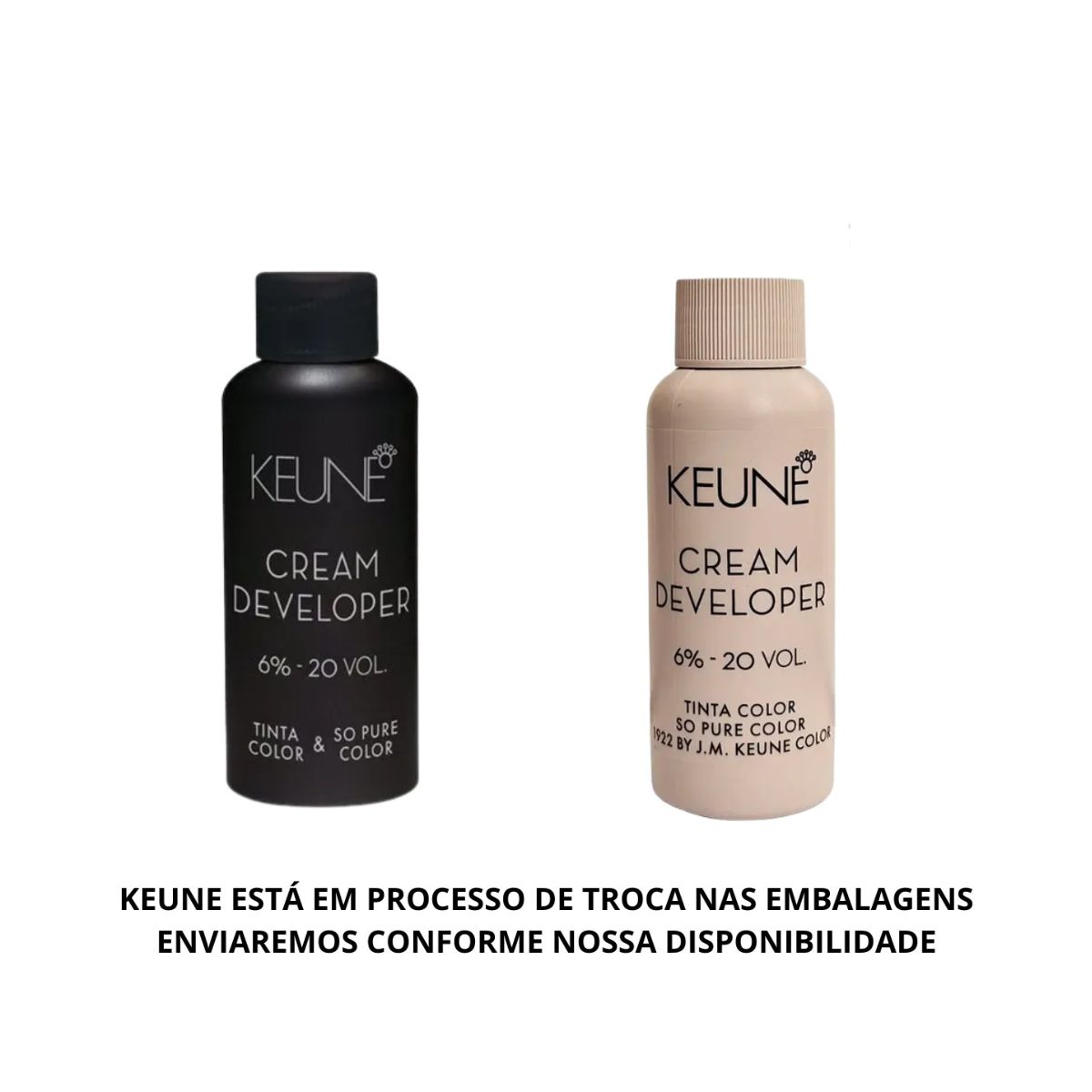 ÁGUA OXIGENADA TINTA DEVELOPER 6% 20 VOLUMES KEUNE 60ML