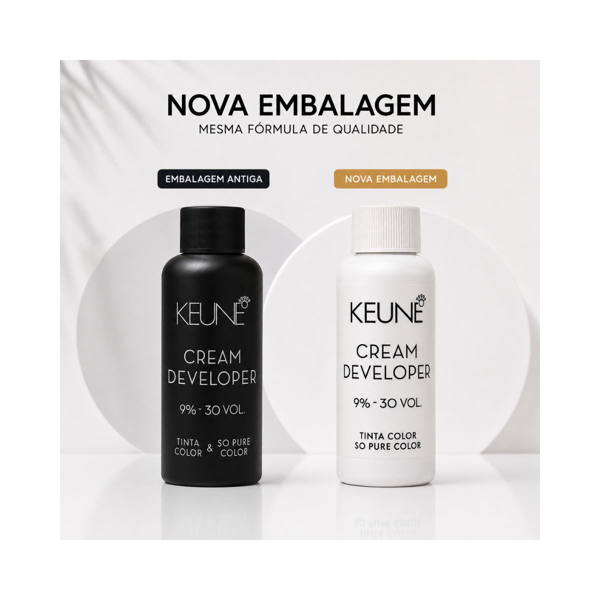 ÁGUA OXIGENADA TINTA DEVELOPER 9% 30 VOLUMES KEUNE 60ML