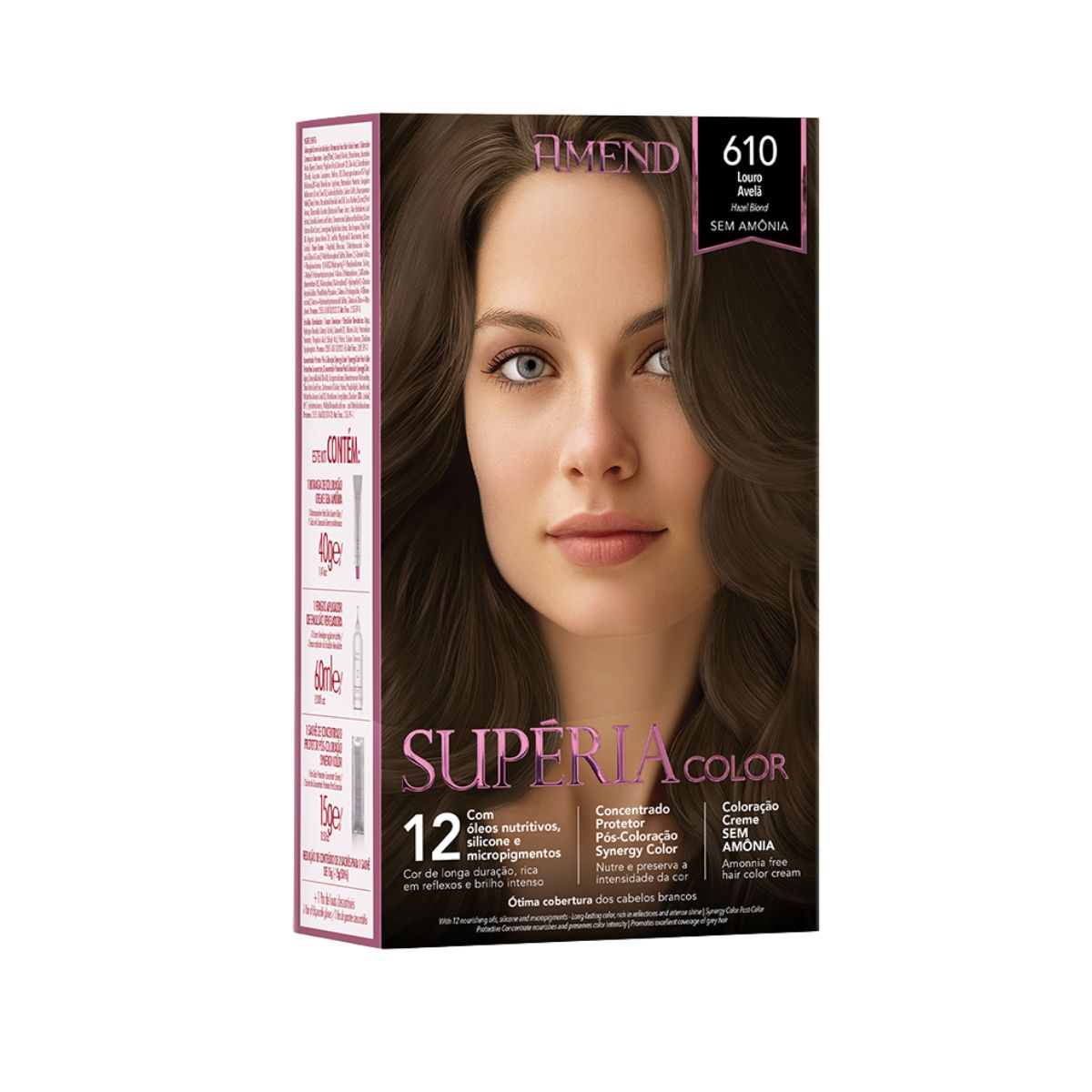TONALIZANTE SUPÉRIA COLOR 610 LOURO AVELÃ AMEND