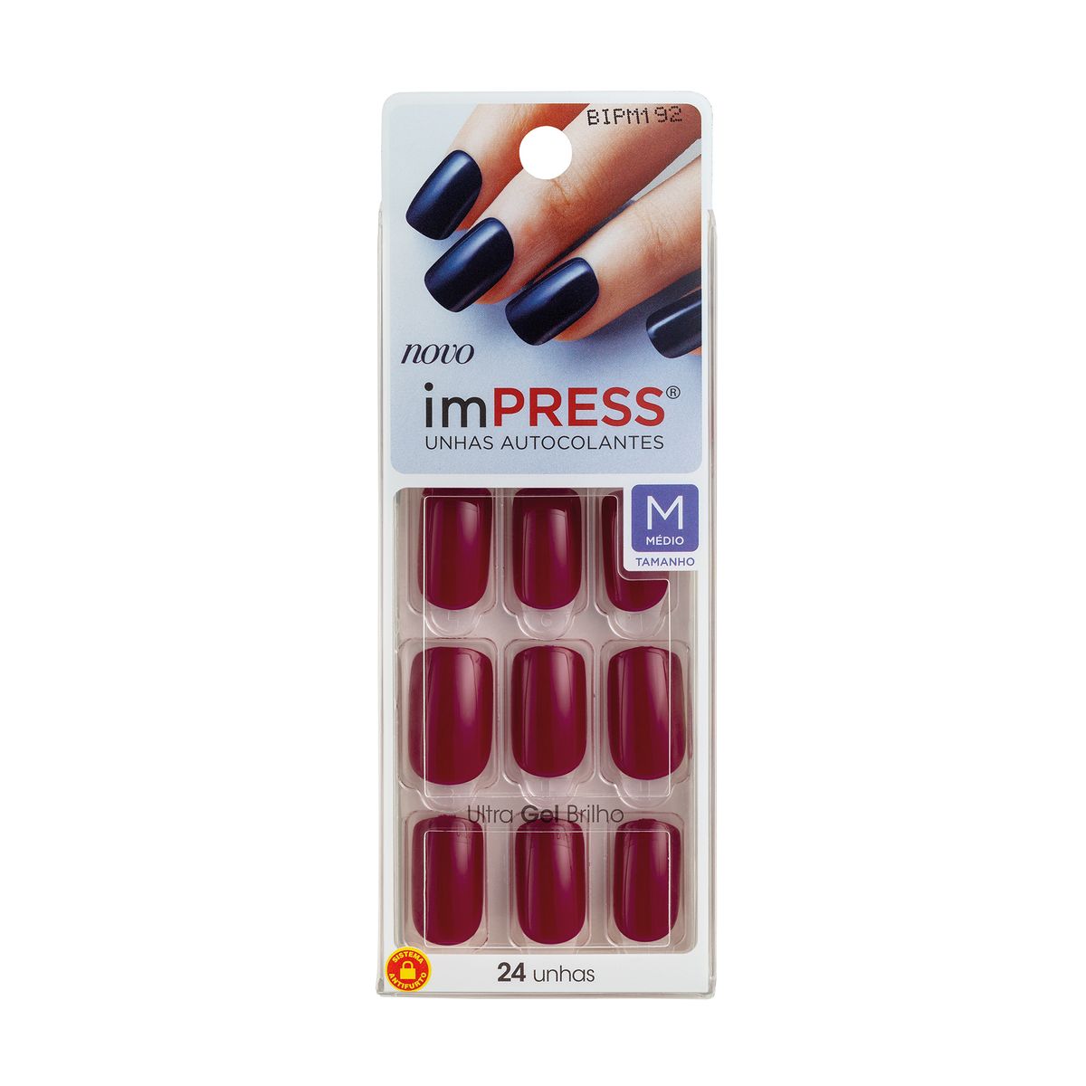 UNHAS POSTIÇAS IMPRESS AUTOCOLANTES COLOR MÉDIA BITTERSWEET KISS NEW YORK