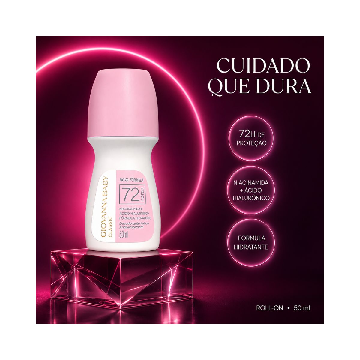 DESODORANTE ANTITRANSPIRANTE ROLL-ON CLASSIC GIOVANNA 50ML
