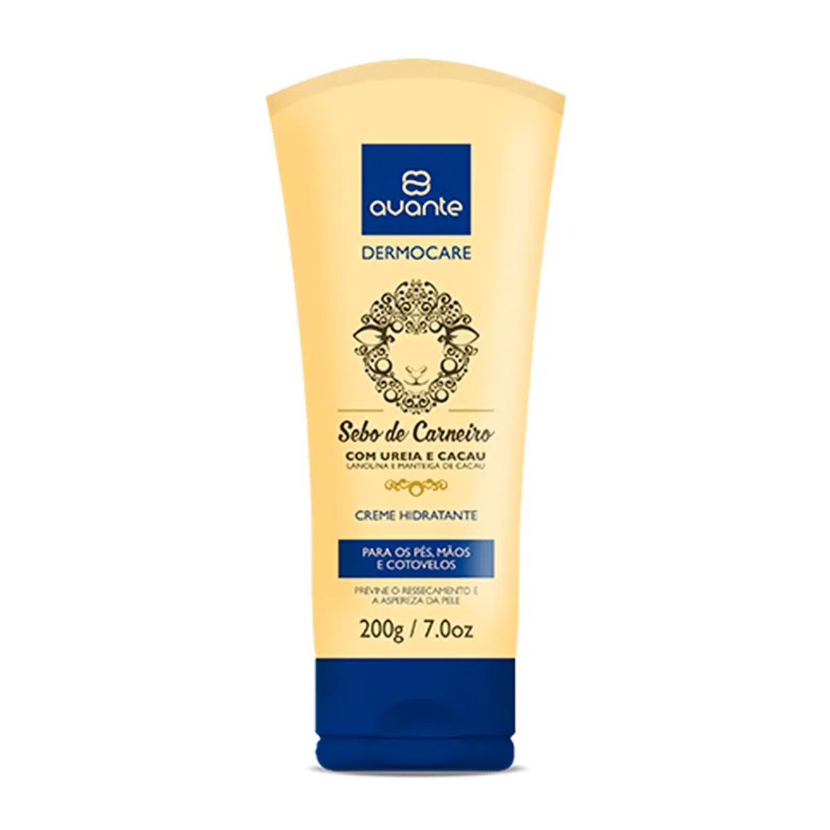CREME SEBO DE CARNEIRO COM UREIA E CACAU AVANTE 200ML