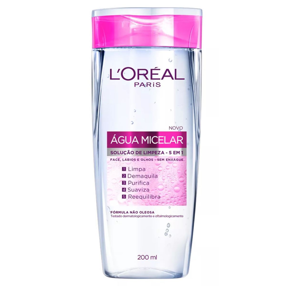 AGUA MICELAR 5 EM 1 LÓREAL PARIS 200ML