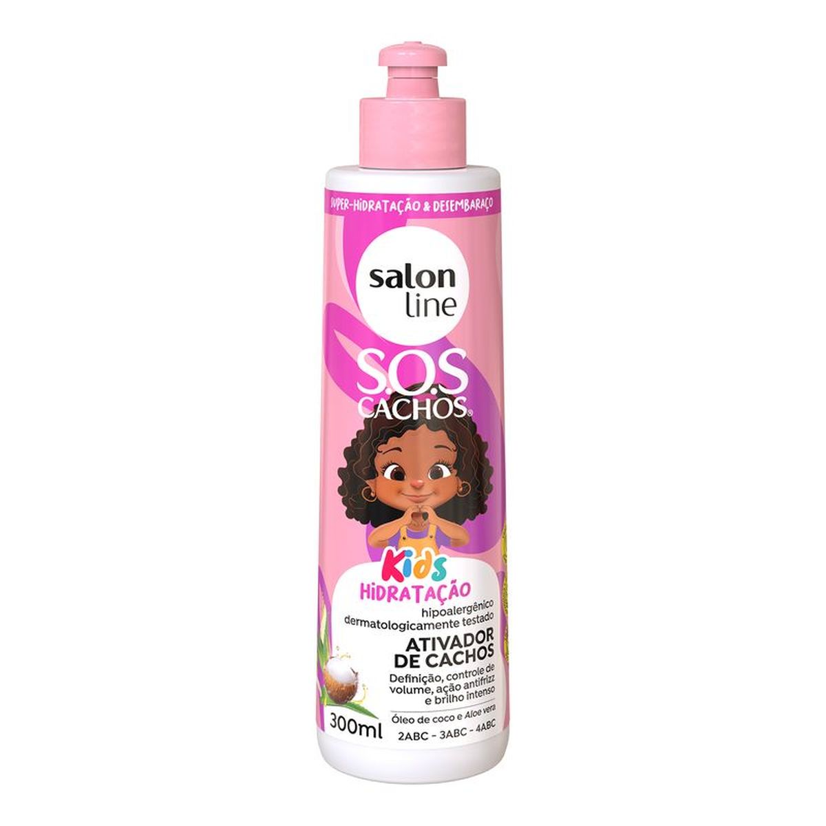 ATIVADOR DE CACHOS S.O.S CACHOS KIDS SALON LINE 300ML