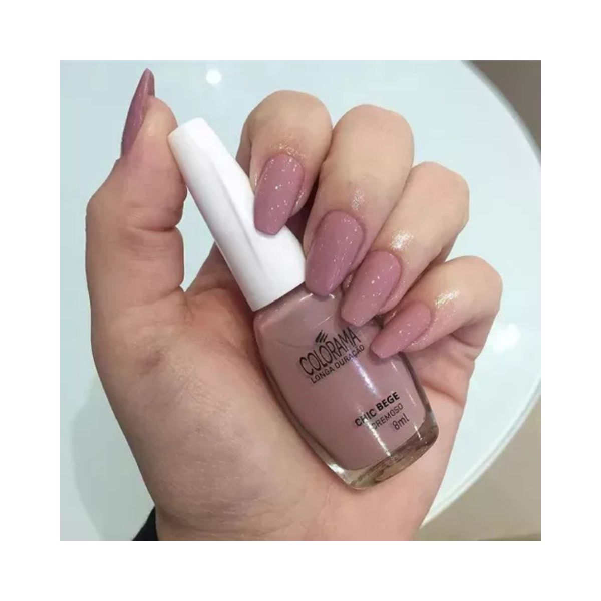 ESMALTE CREMOSO CHIC BEGE COLORAMA 8ML