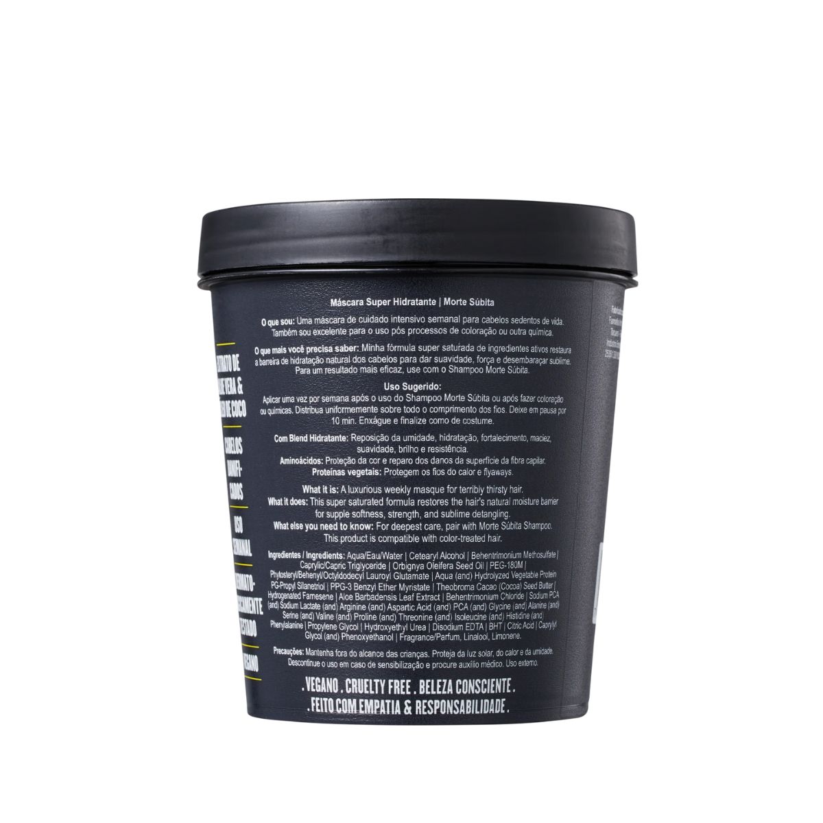 MÁSCARA DE HIDRATAÇÂO MORTE SUBITA LOLA COSMETICS 450G