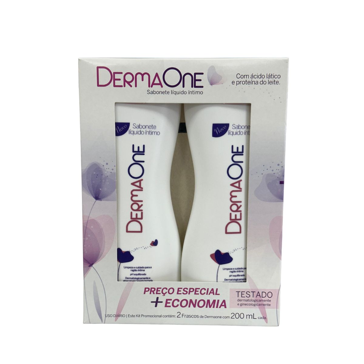 KIT SABONETE LÍQUIDO ÍNTIMO DERMAONE COM 2UN CIMED 200ML