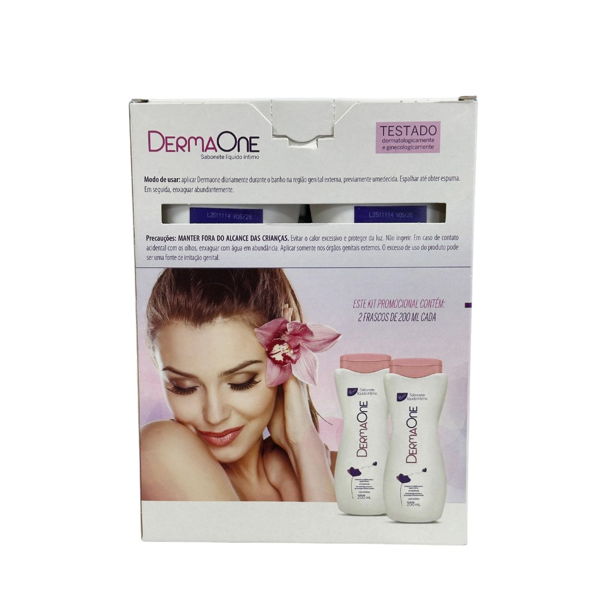 KIT SABONETE LÍQUIDO ÍNTIMO DERMAONE COM 2UN CIMED 200ML
