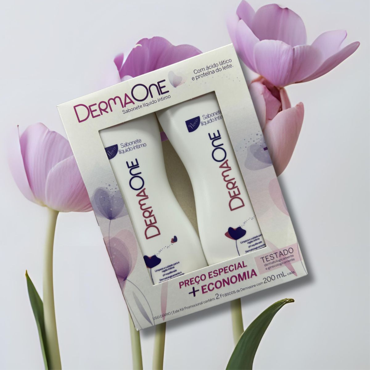 KIT SABONETE LÍQUIDO ÍNTIMO DERMAONE COM 2UN CIMED 200ML