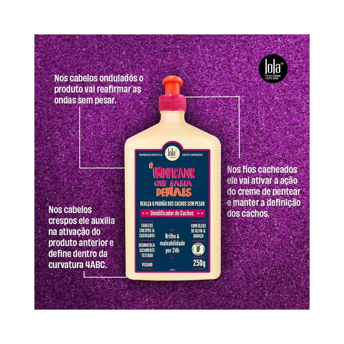 UMIDIFICADOR DE CACHOS QUE SABIA DE MAIS LOLA COSMETICS 250ML
