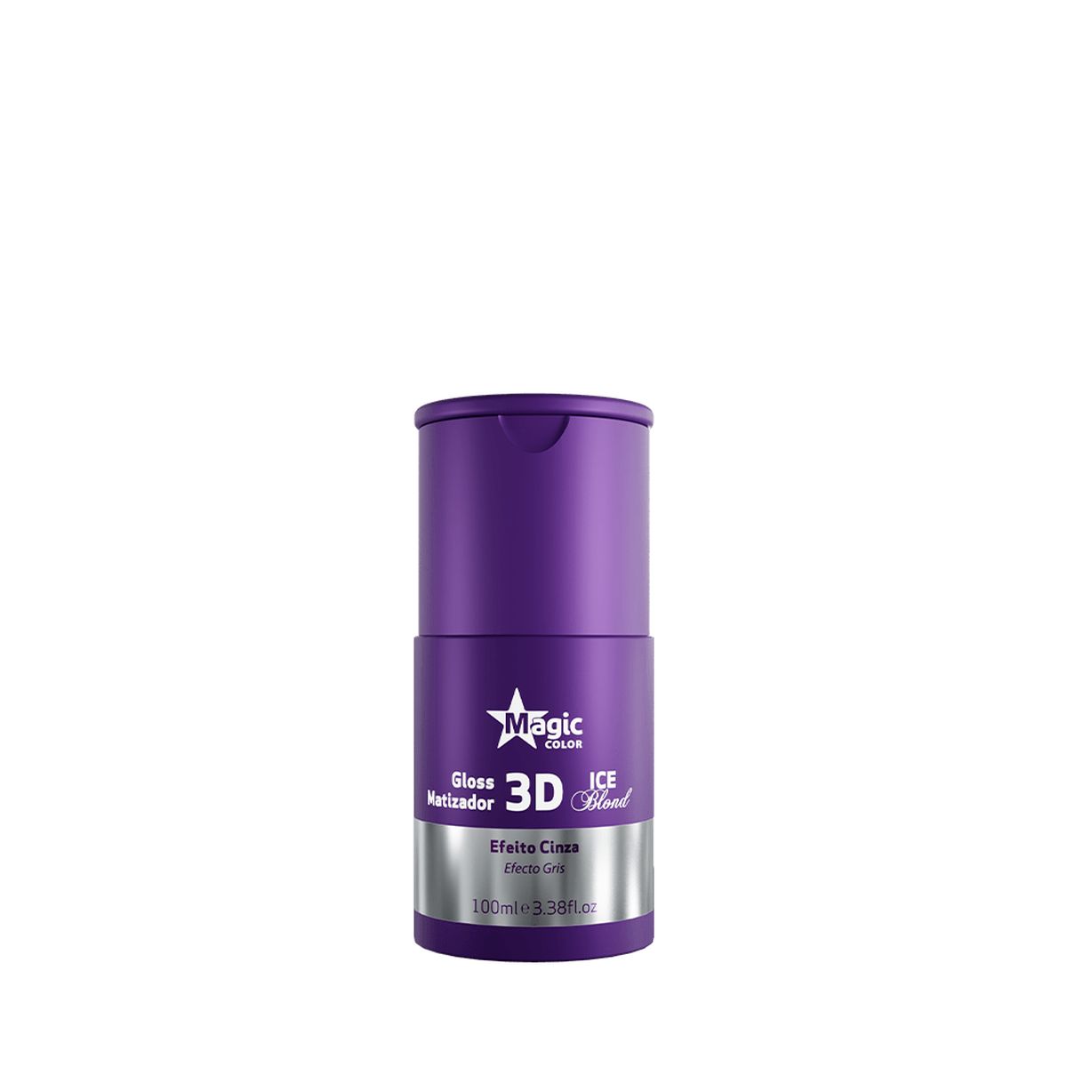 GLOSS MATIZADOR 3D ICE BLOND EFEITO CINZA MAGIC COLOR 100ML