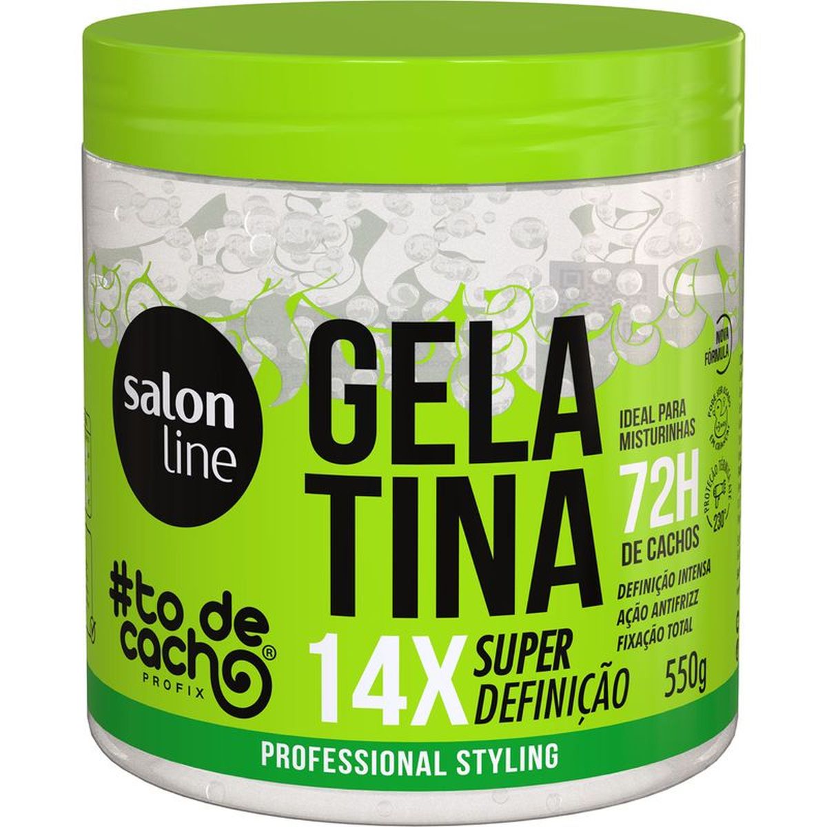 GELATINA #TODECACHO NÃO SAI DA MINHA CABEÇA SALON LINE 550G