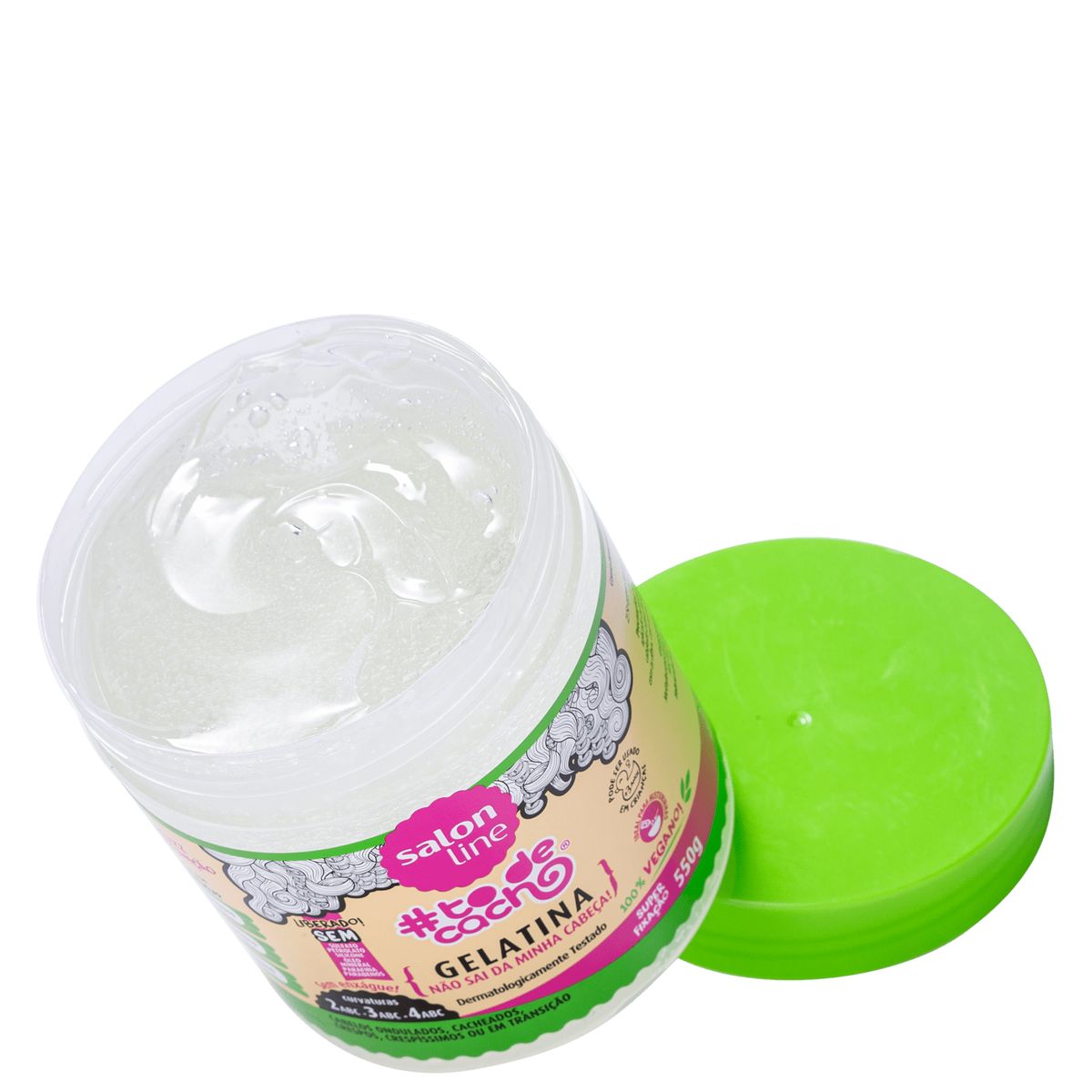 GELATINA #TODECACHO NÃO SAI DA MINHA CABEÇA SALON LINE 550G