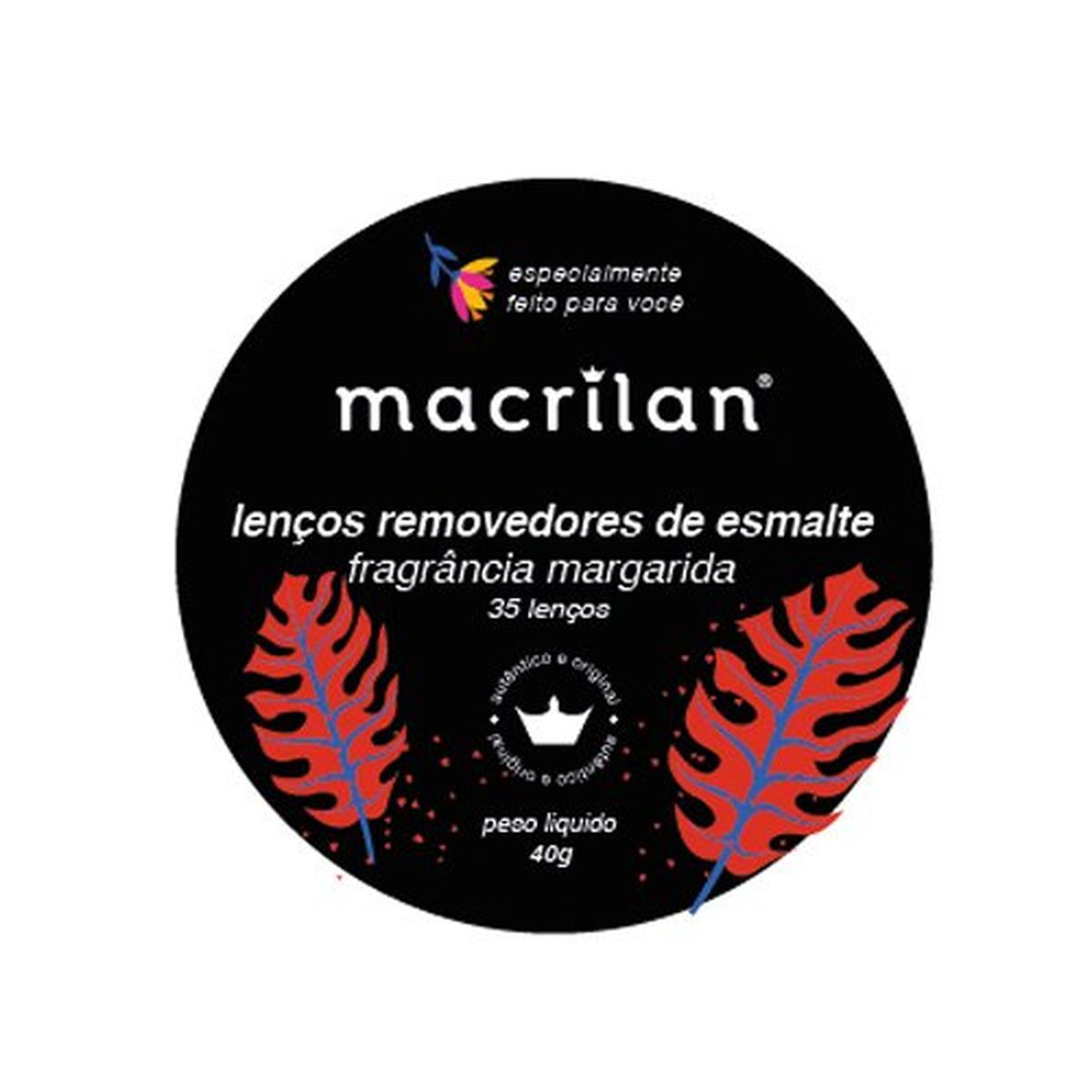 LENÇOS RE-01 REMOVEDORES DE ESMALTE MACRILAN